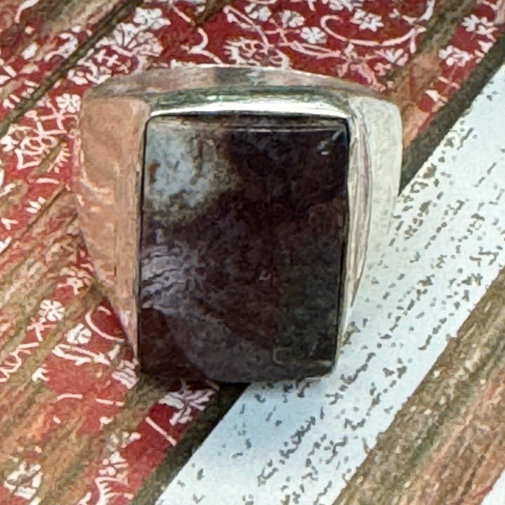 Crazy Lace Agate Silver Ring - image 8